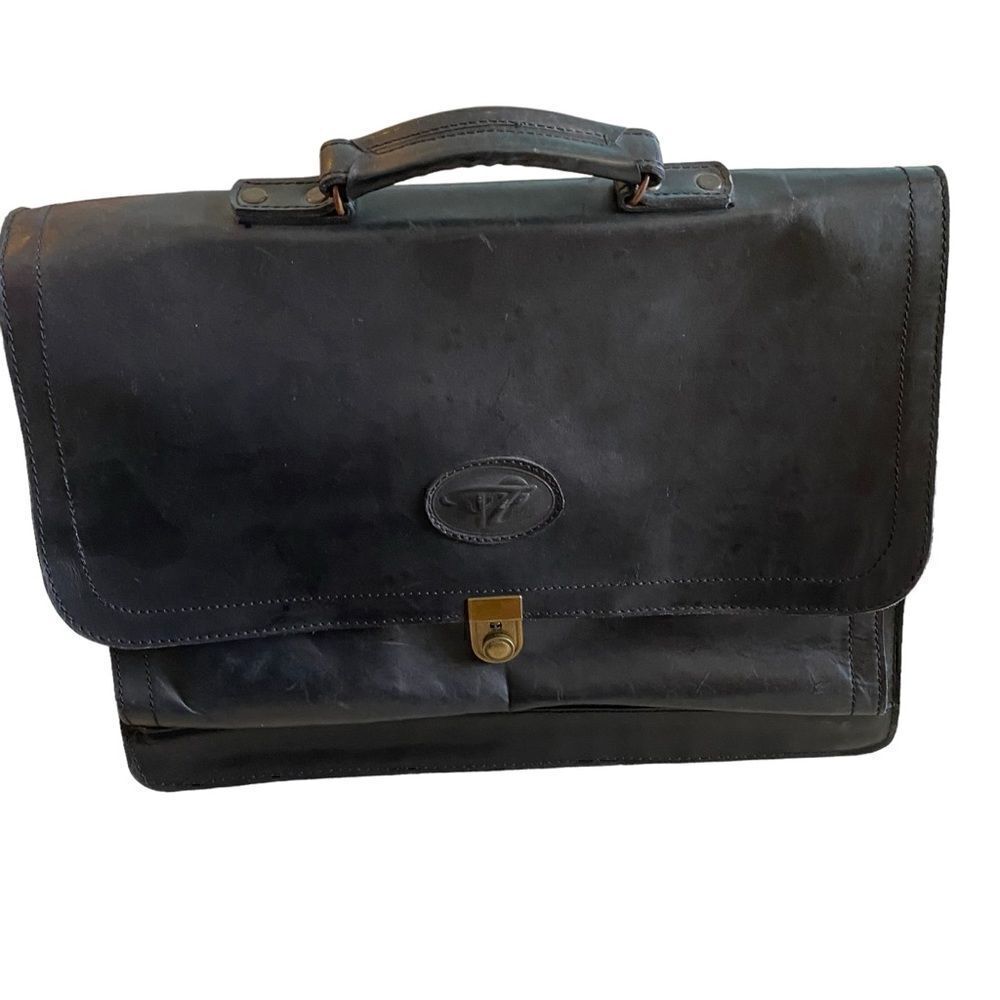 Handmade Mexican Leather Briefcase - Picture 2 of 15
